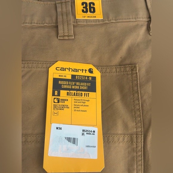 Carhartt Flex Relaxed Fit - Cancas Work Short - Picture 6 of 6
